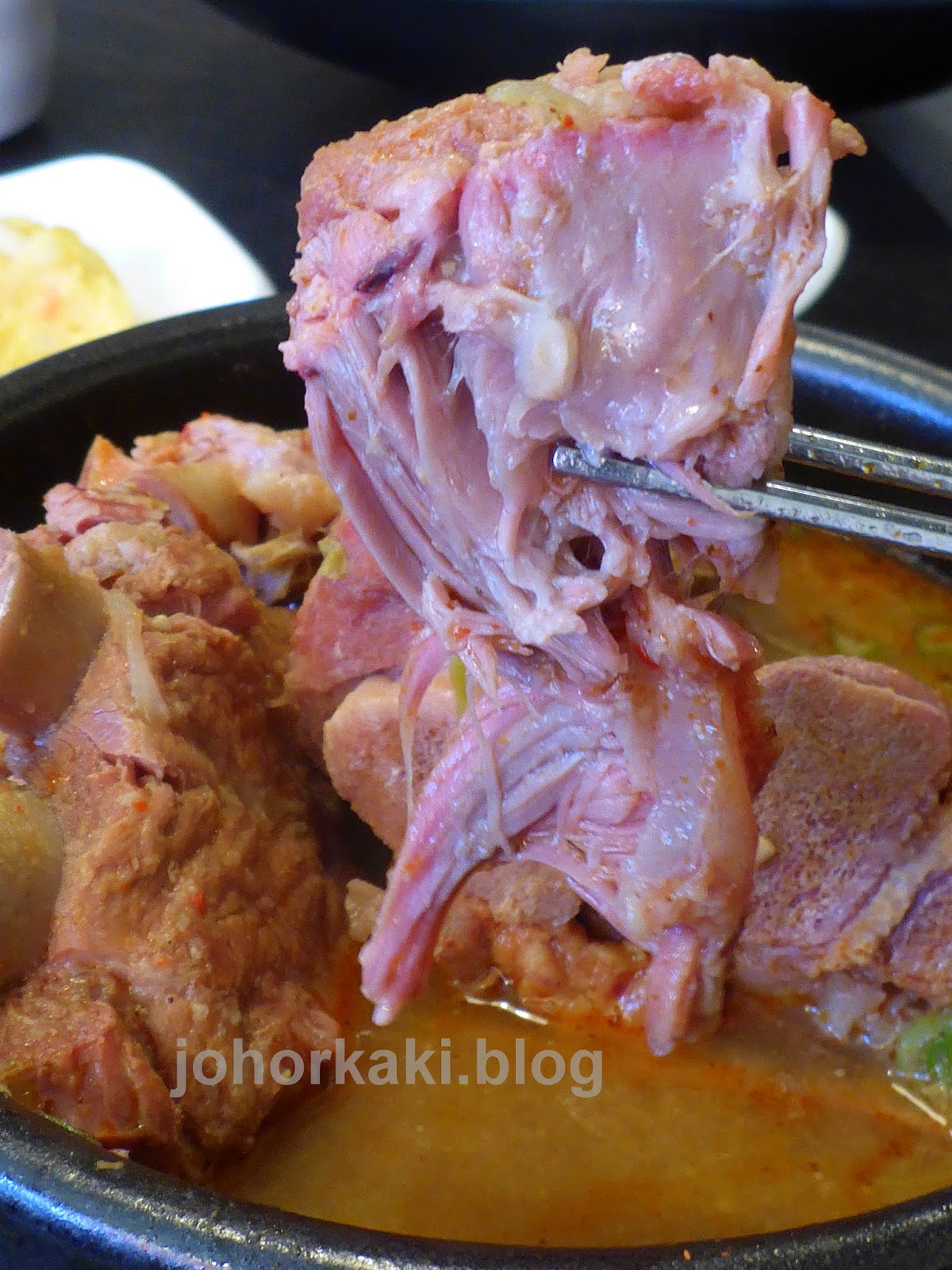 Gamjatang Pork Bone Soup Kimchi House Bloor Koreatown Toronto Johor Kaki Travels For Food