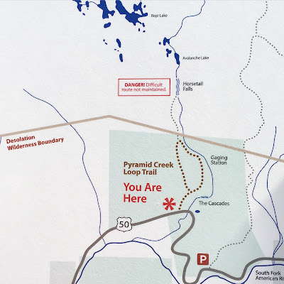 Horsetail Falls Trail map