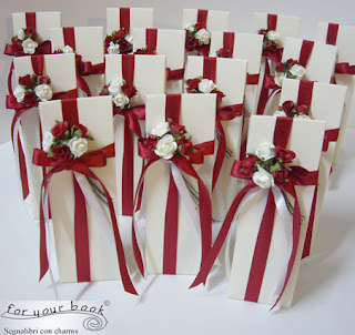 bomboniera segnalibro matrimonio personalizzata rossa bomboniera segnalibro matrimonio