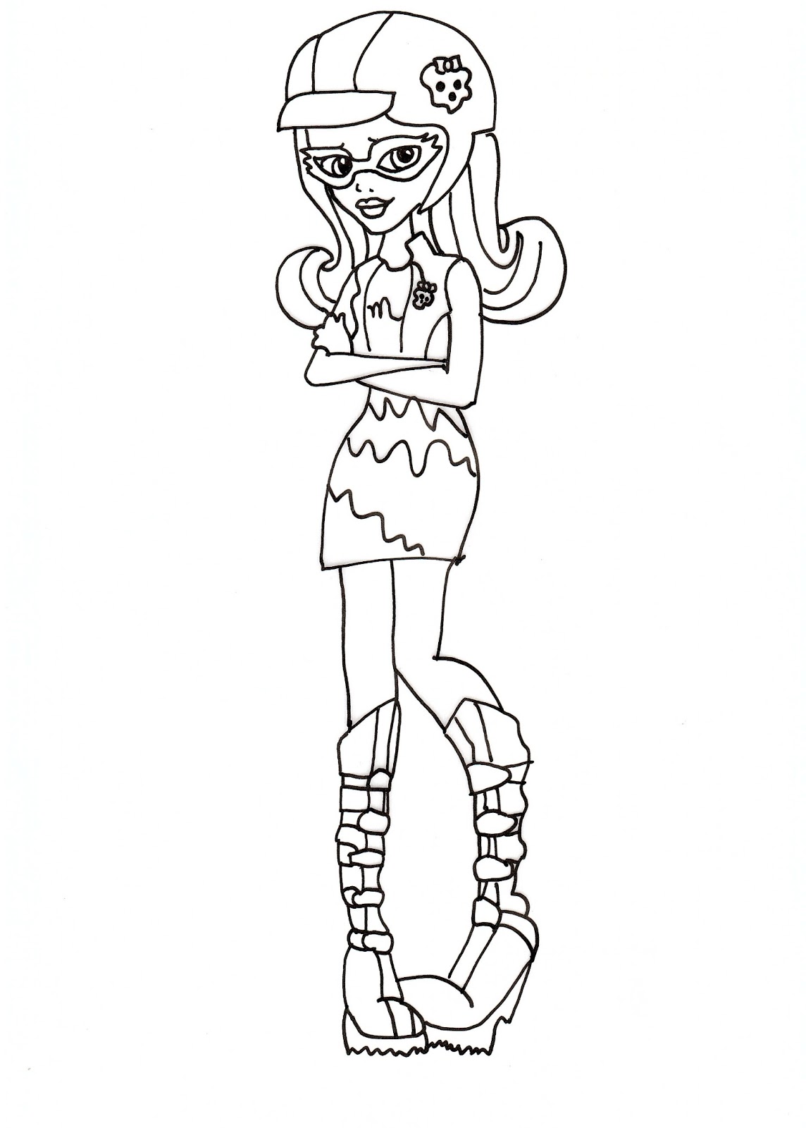 Free Printable Monster High Coloring Pages Ghoulia Coloring Sheet
