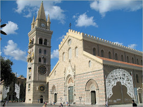 Messina's 12th century cathedral, originally built by the Normans, suffered serious damage in the 1908 earthquake