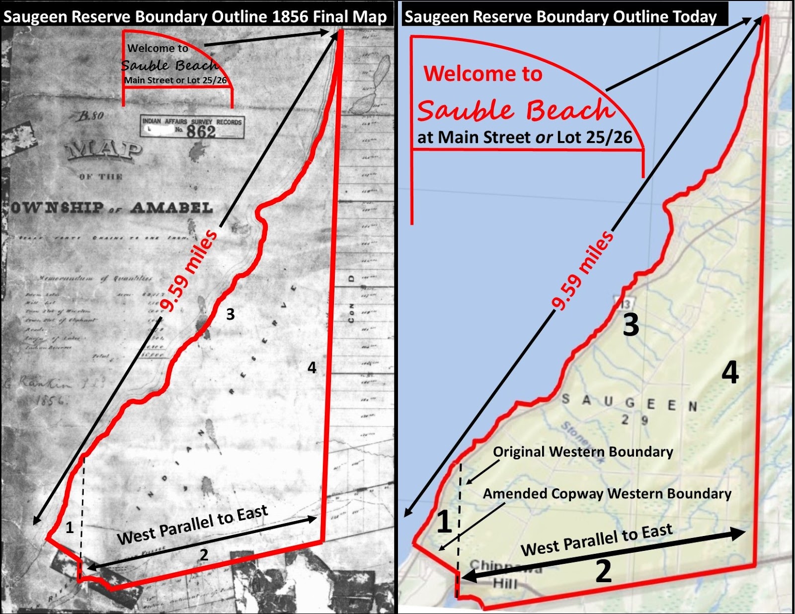 Sauble Beach Native Land Claim INAC/Saugeen Band's Mathematically