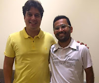 Lucas Ramos e Raimundinho Saraiva, pré-candidato a prefeito de Exu