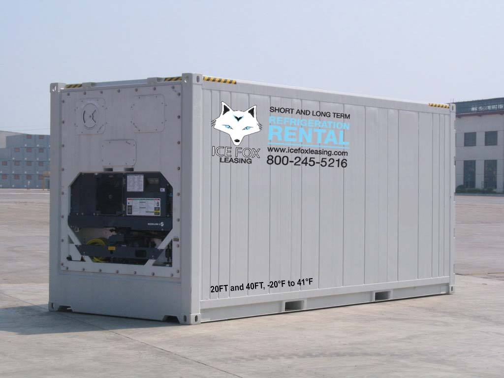 Portable Reefer Containers Rentals Emergency Reefer Trailer For Lease