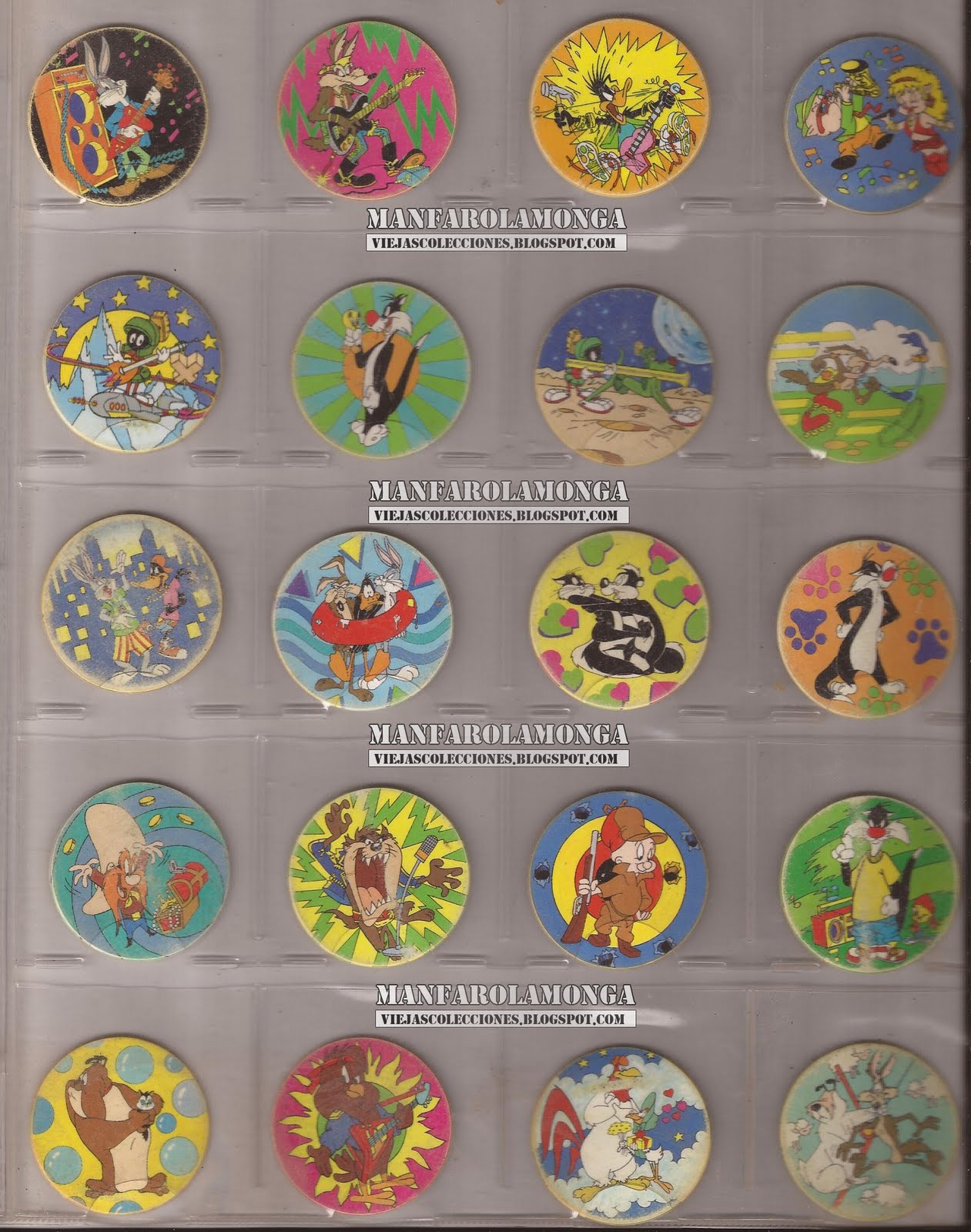 Viejas Colecciones: 1994-Tazos Looney Tunes