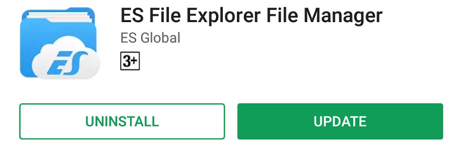 Download ES File Explorer From Google Play Store.