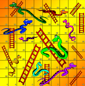 English Rocket: Past Simple snakes and ladders