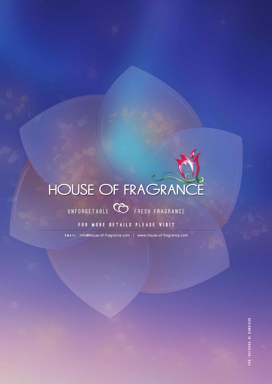 House of Fragrance Fresh Fragrance perfume flyers design