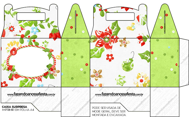 Flores de Navidad: Cajas para Imprimir Gratis. Flores de Navidad: Cajas para Imprimir Gratis.