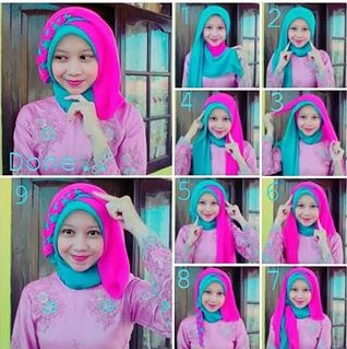 Cara Memakai Hijab Segi Empat Untuk Kebaya Tutorial Hijab Untuk Kebaya Wisuda Model Favorit Tahun Ini