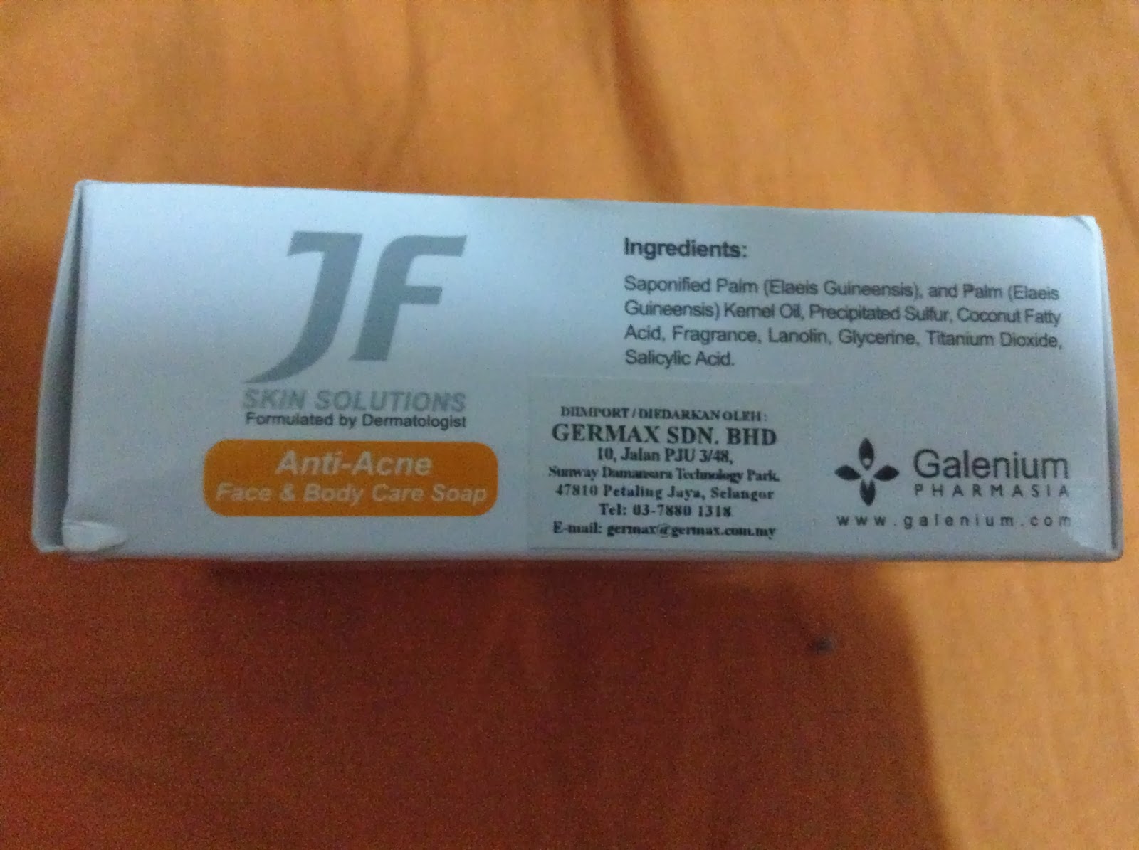 jf sulphur soap ingredients