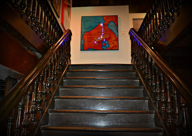 The only surviving original part of the old house is its staircase.