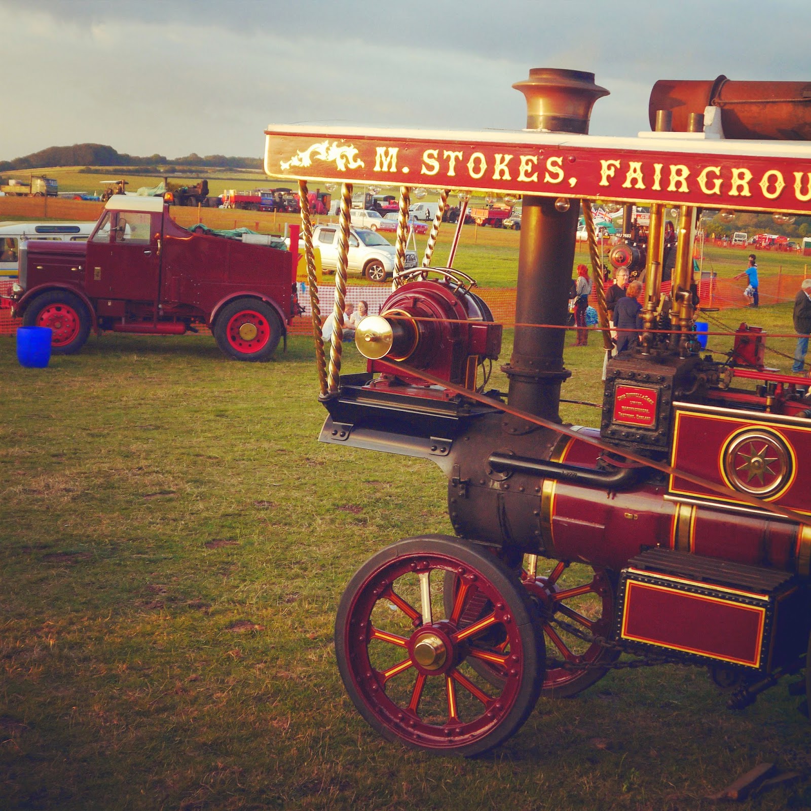 Sunset over the steam rally