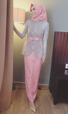 Baju muslim brokat model kebaya 1 Baju muslim brokat model kebaya 1