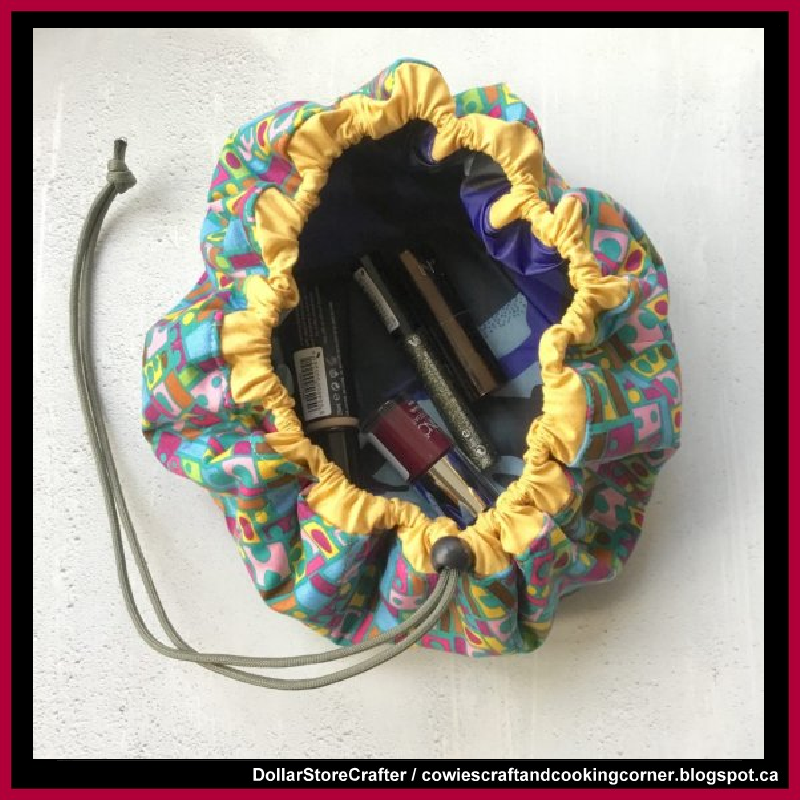 Dollar Store Crafter DIY Stash’n’Go Drawstring Bag )