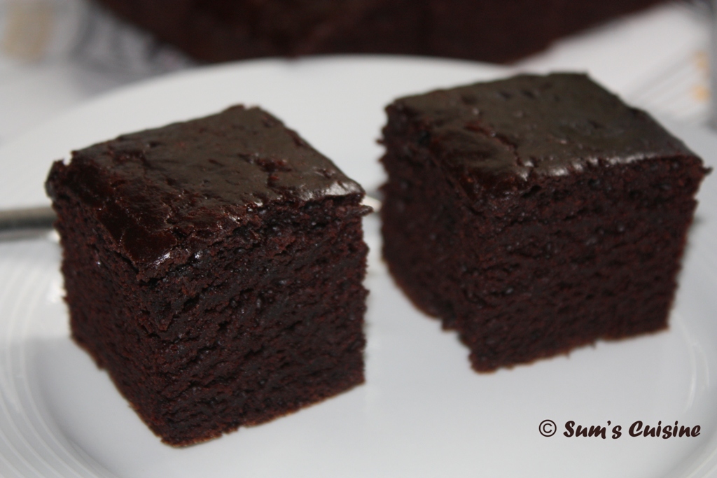 Sum's Cuisine Eggless Cocoa Brownies