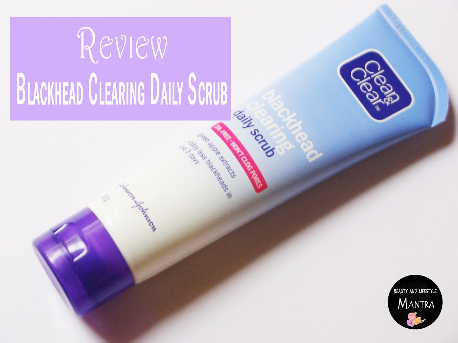 Review // Clean and Clear Blackhead Clearing Daily Scrub Beauty and