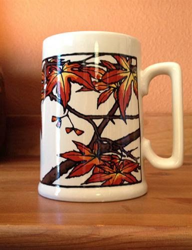 Peets Coffee Mug Persimmon Fruit Arts and Crafts Press Yoshiko Yamamoto Cup