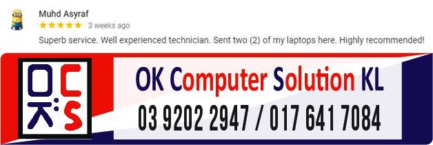 LOKASI OK COMPUTER SOLUTION KUALA LUMPUR | KEDAI REPAIR LAPTOP CHERAS 20