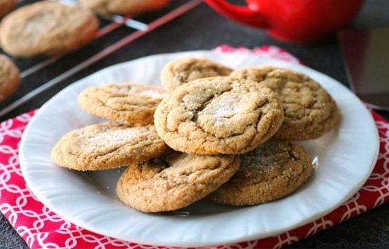 Soft Baked Gingersnap Cookies Soft Baked Gingersnap Cookies