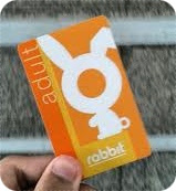 orange Rabbit Card used on Bangkok Skytrain