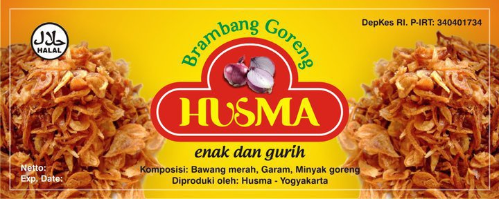 Contoh Label Bawang Goreng