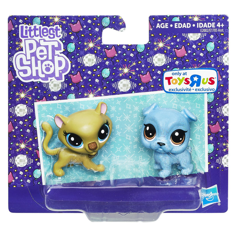 12x Littlest Pet Shop Sparkle Spectacular Set Toys 6 Glitter Pets 6 Play Basket 