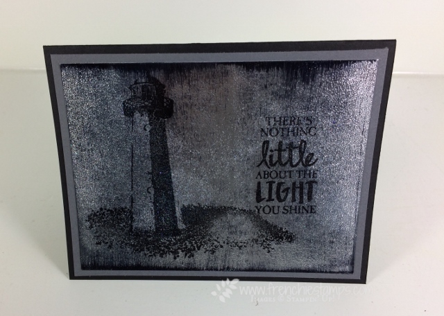 High Tide, Black Ice Technique, Frenchiestamps, Stampin'Up!