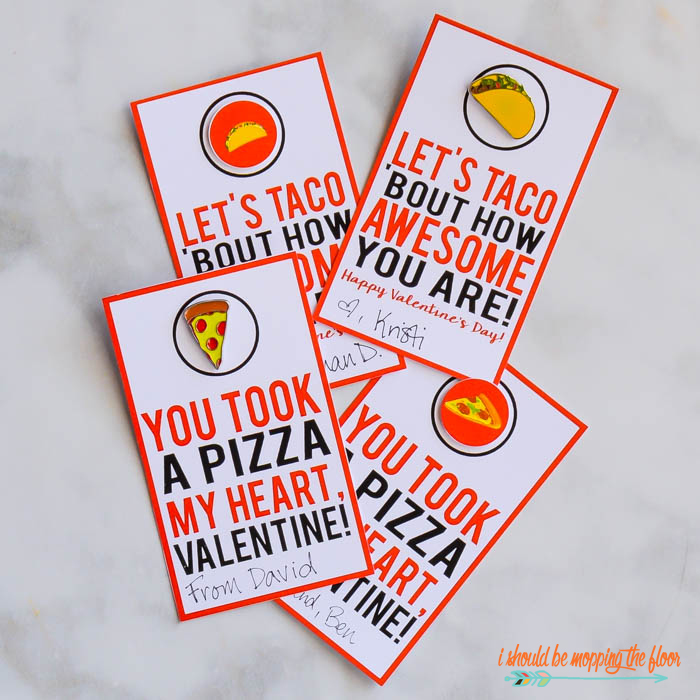 Taco and Pizza Valentines
