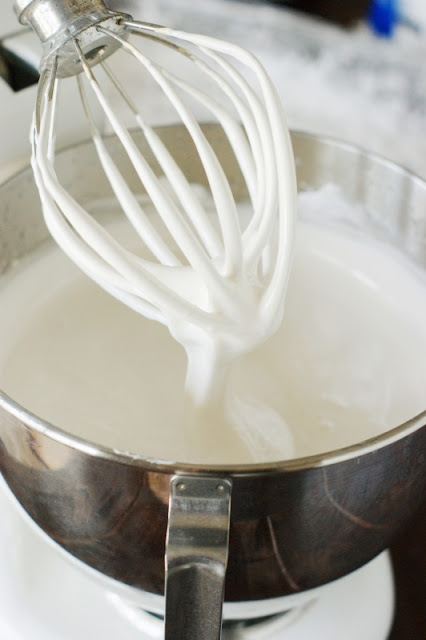 Whipping Homemade Marshmallows Mixture Image