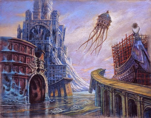30-Life-of-the-Town-Marcin-Kołpanowicz-Painting-Architecture-in-Surreal-Worlds-www-designstack-co