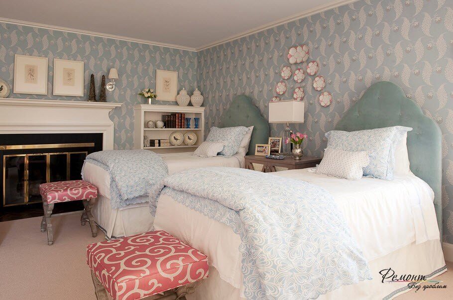 25 تصميم لغرف نوم شبابية بسريرين