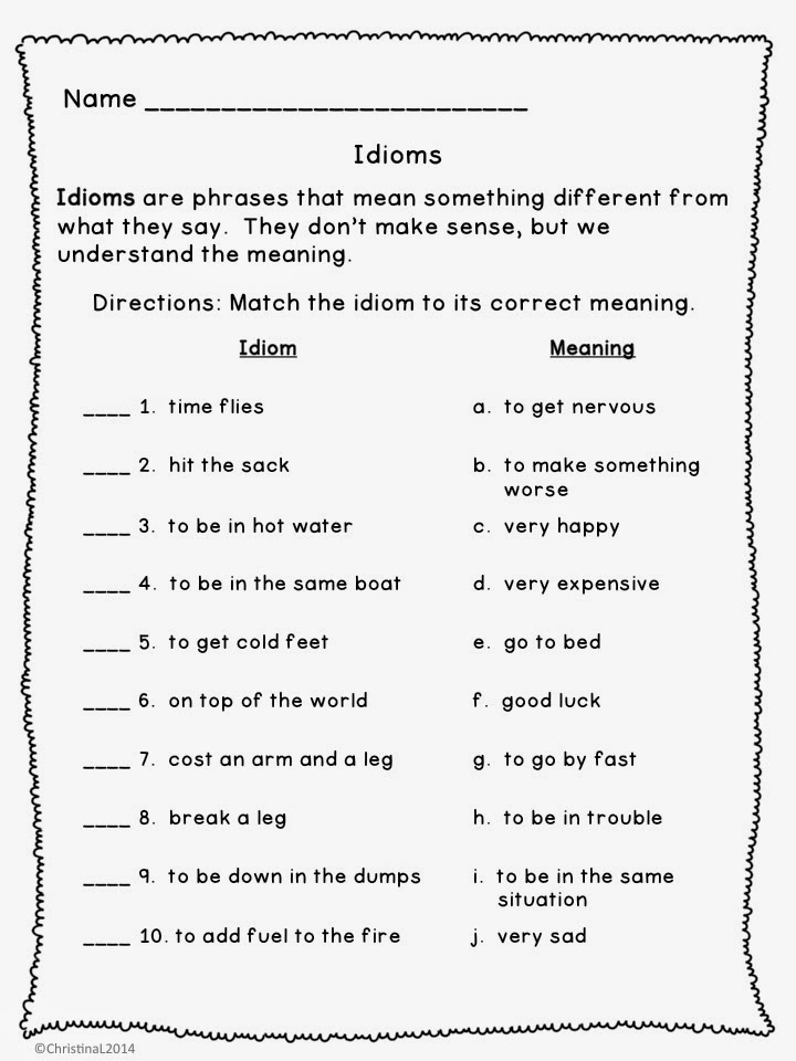 the-best-of-teacher-entrepreneurs-language-arts-idioms-worksheets-and-mini-booklet
