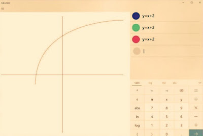 Graphing mode in windows Calculator 
