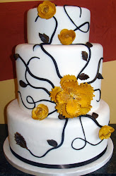yellow cake cakes floral considerable tedious guests process gorgeous need