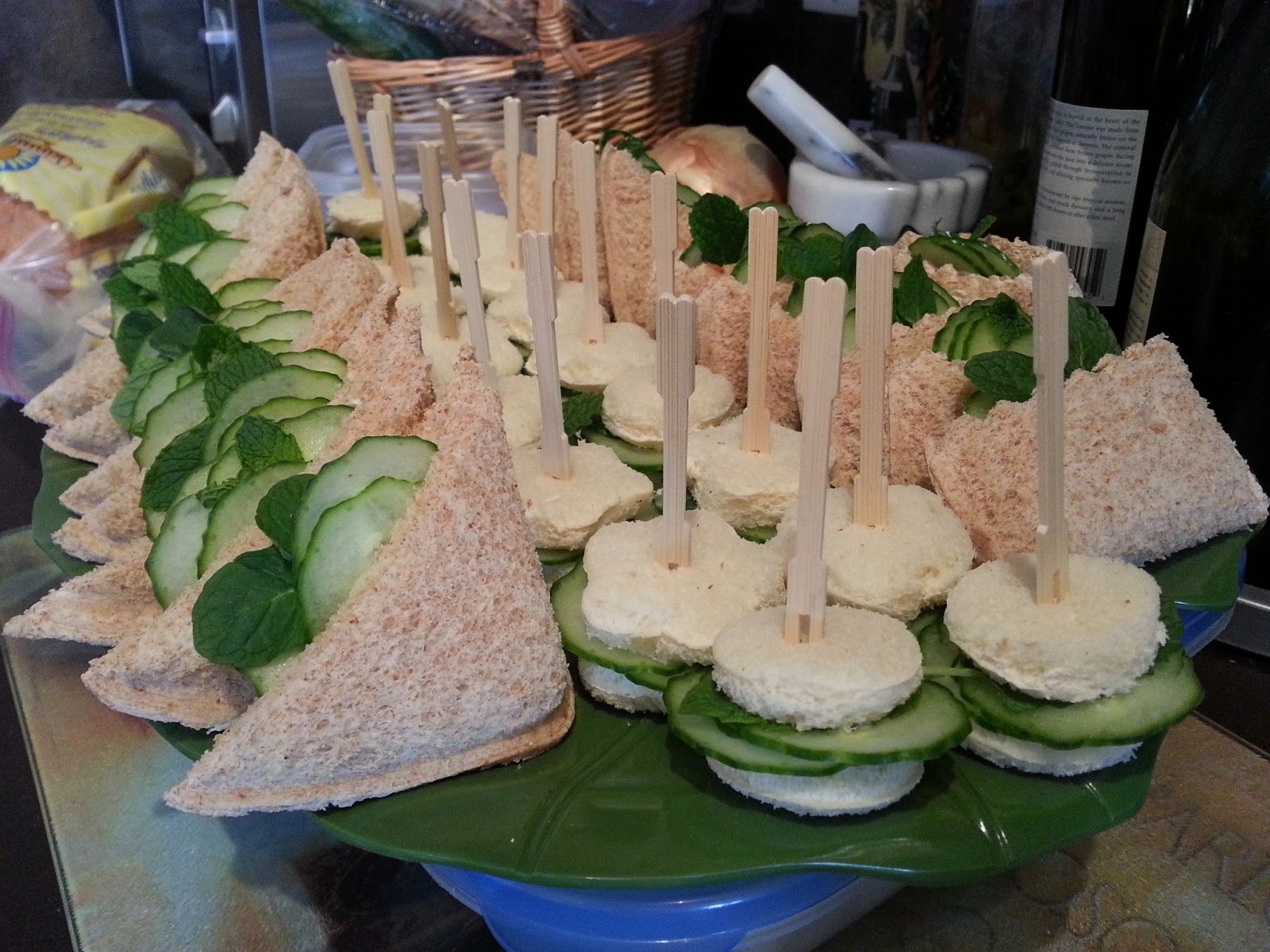 Uncasual Pâtisserie Cucumber Mint Tea Sandwiches