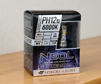LEDヘッドライトNEOL PH12 6000K sphere light SBNT060 ミニバイク用LEDヘッドライトNEOL PH12 6000K