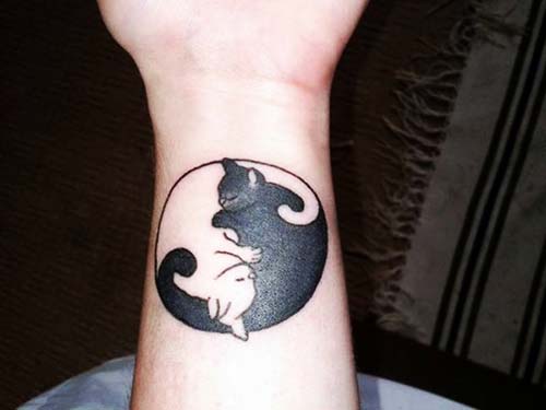 kedi dövmesi yin yang cat tattoo kedi dövmesi yin yang cat tattoo