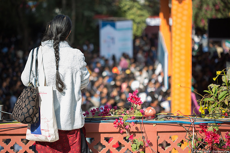 View of "Zee Jaipur Literature Festival" from Press terrace.