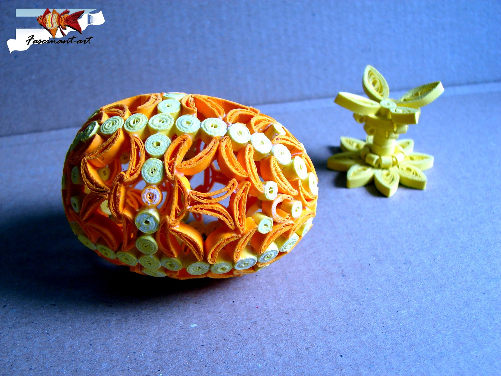 Quilling joy by Marius Te second quilling easter egg.