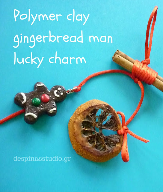 Polymer clay gingerbread man