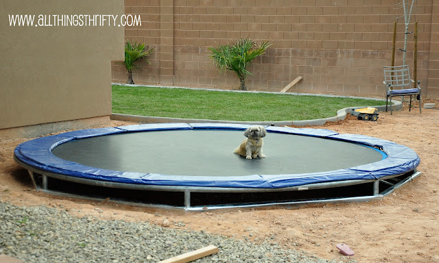 DIY Inground Trampoline Instructions | All Things Thrifty