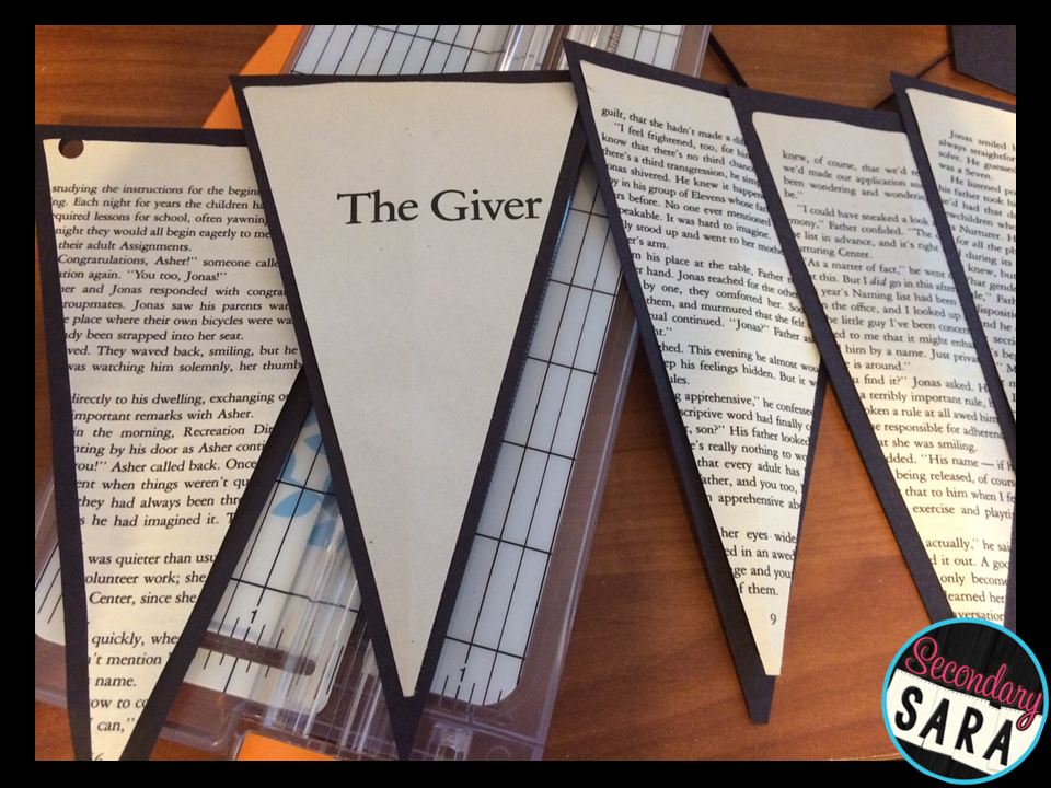 Literary Banners English Classroom Craft Secondary Sara