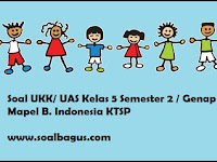 Soal UKK/ UAS Kelas 5 B. Indonesia Semester 2 Soal UKK/ UAS Kelas 5 B. Indonesia Semester 2