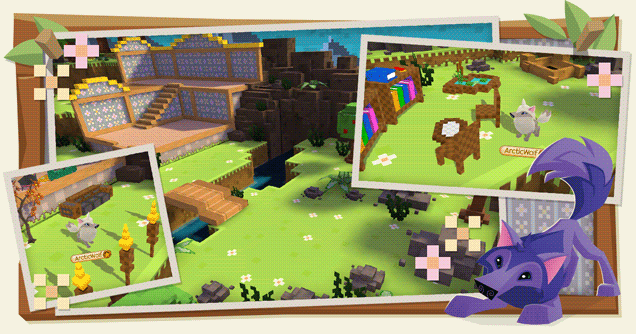 Animal Jam Spirit Blog: Pixel Place Den, Pixelated Items, and New Den Music