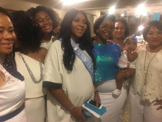 Lilian esoro wife of Ubi Franklin had her baby shower in America with friends