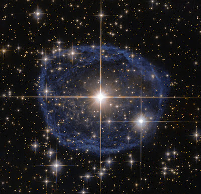 Hubble's blue bubble Hubble's blue bubble