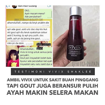 Vivix, Shaklee, antioksidan, antipenuaan, rahsia awet muda, rahsia kulit cantik, cara mencegah kanser, cara sembuhkan luka pembedahan, cara sembuhkan luka selepas bersalin, testimoni Vivix, gout, sakit buah pinggang,