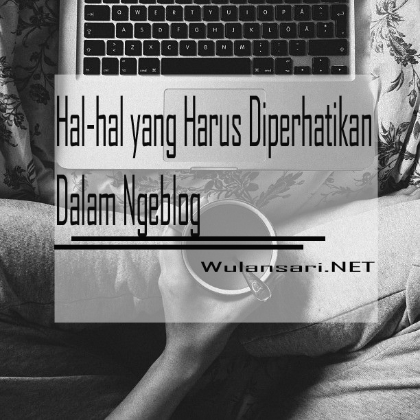 Hal-hal yang Harus Diperhatikan Dalam Ngeblog