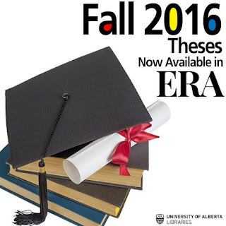 Fall 2016 theses now available in ERA Fall 2016 theses now available in ERA